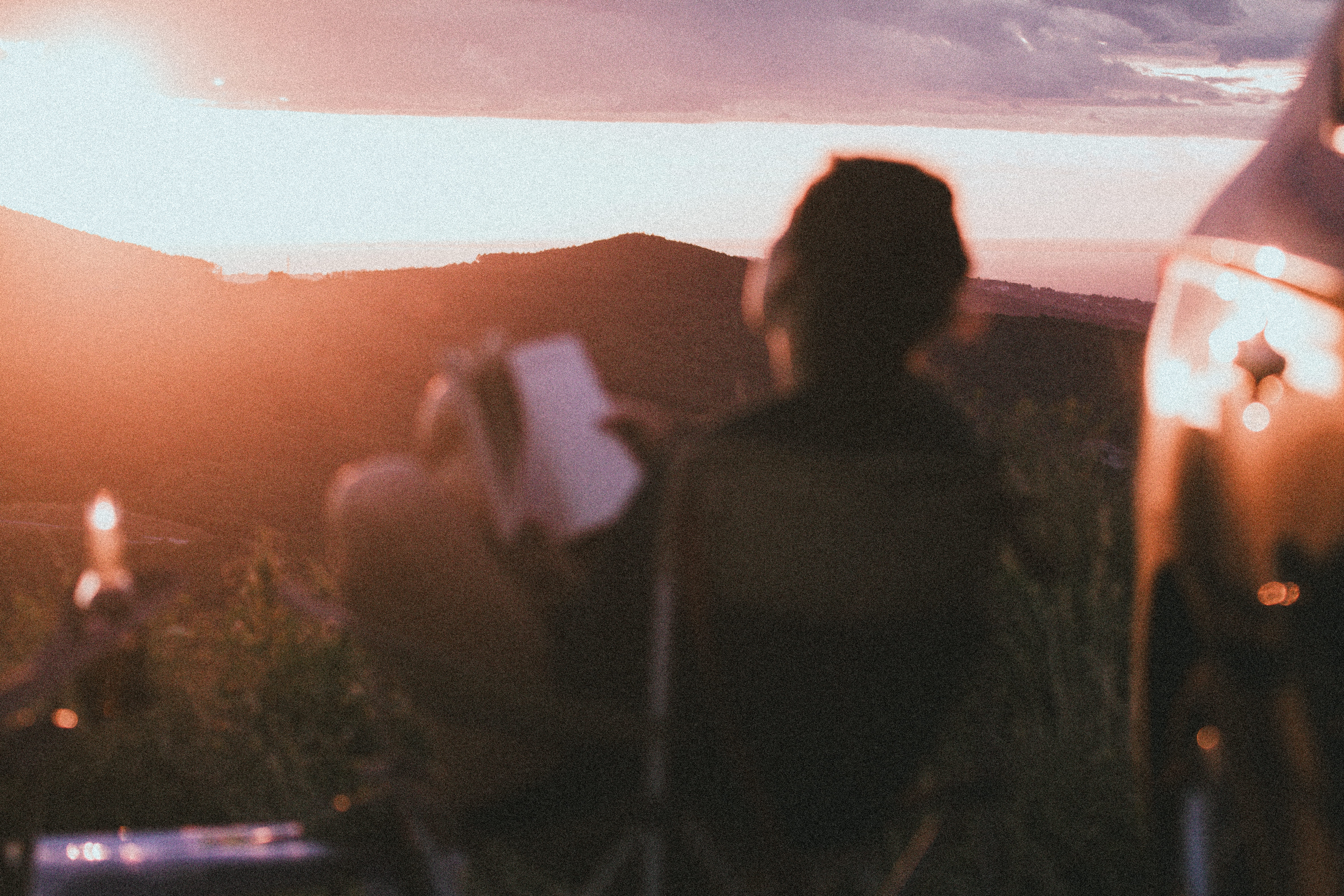 sončni zahod na Črnem Kalu