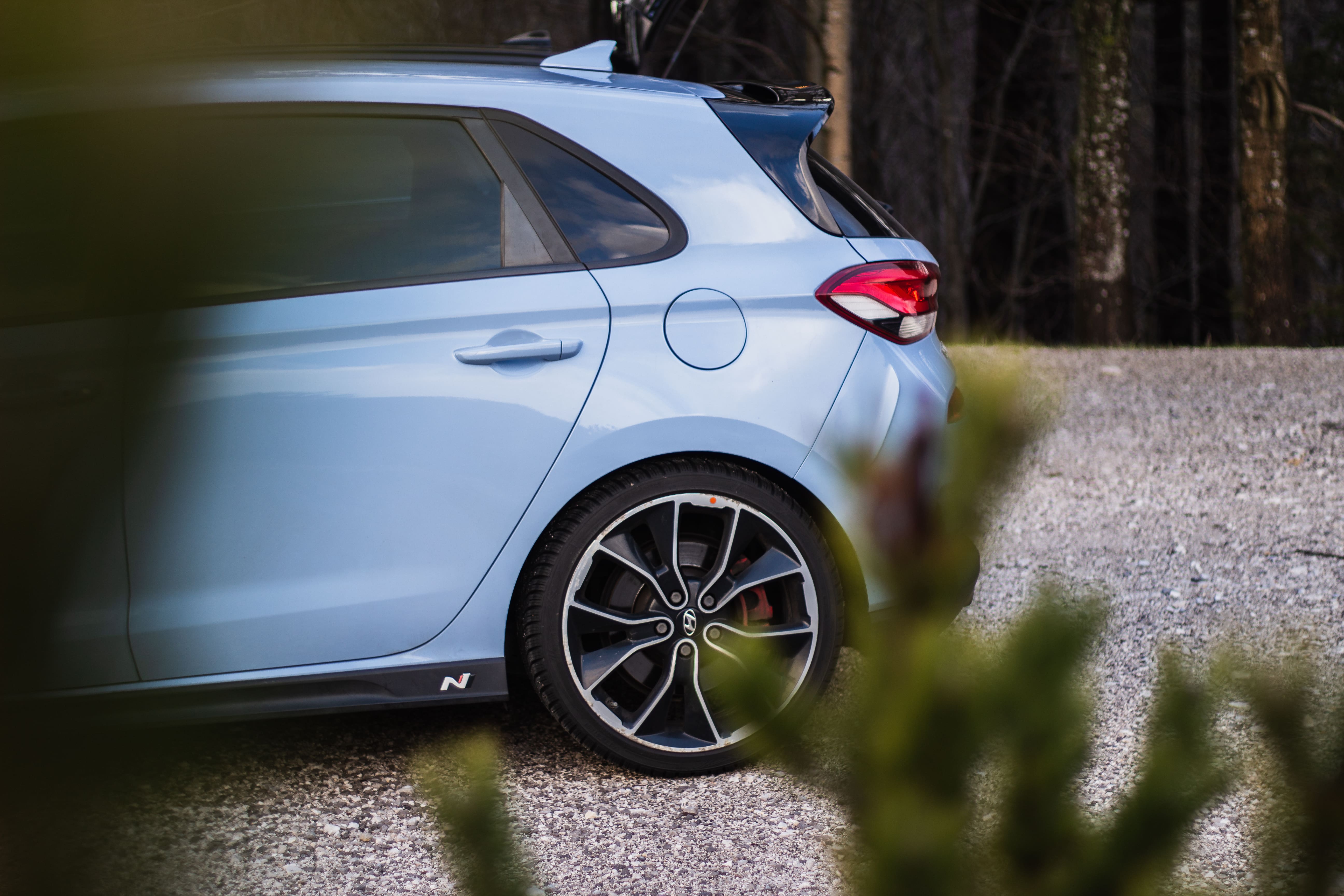 Hyundai i30n na cesti nad Ajdovščino